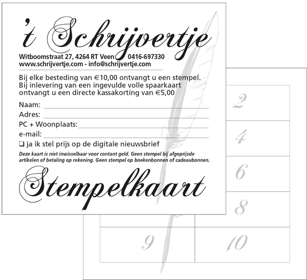 stempel schrijvertje