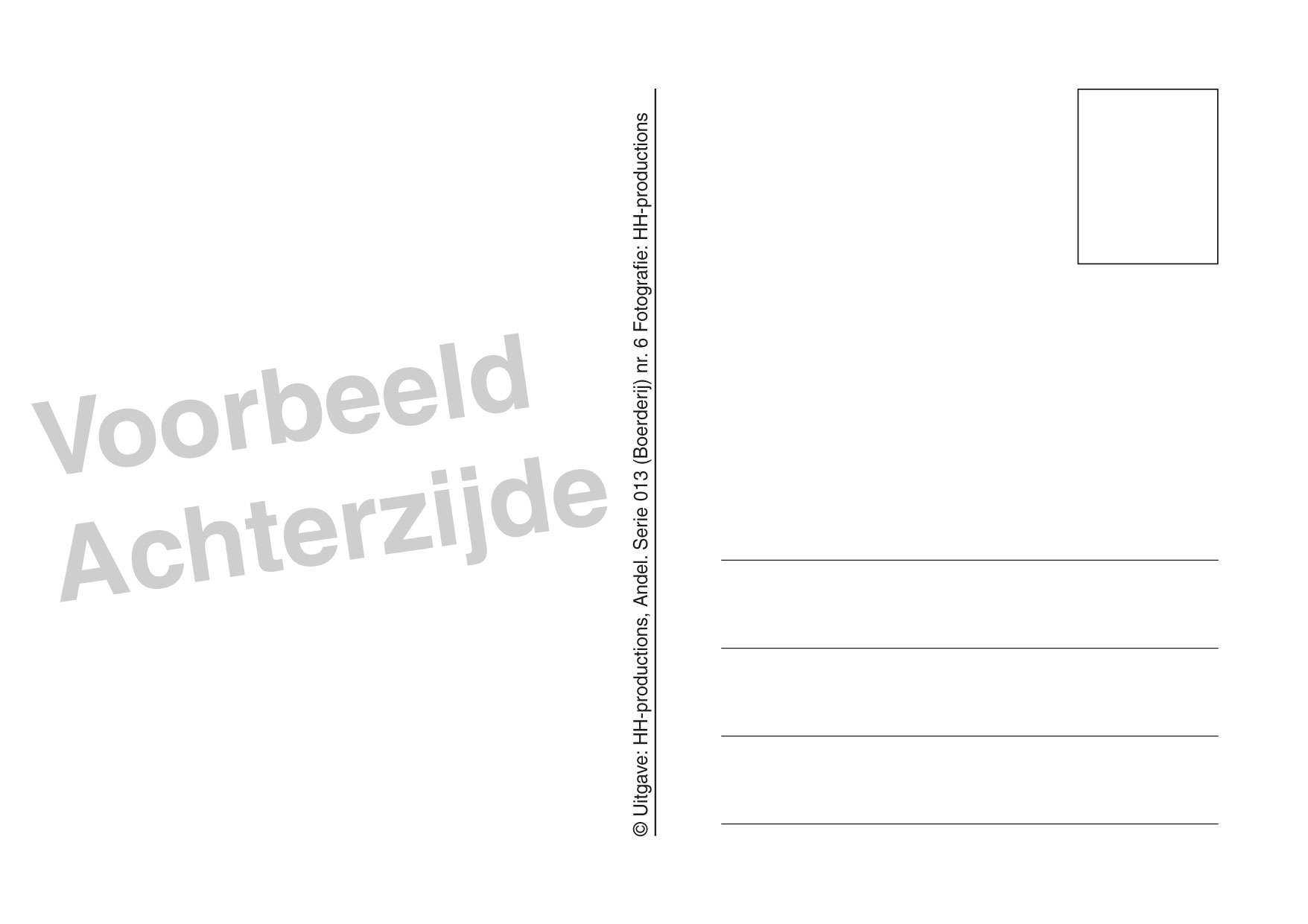 ansichtkaart achter vb