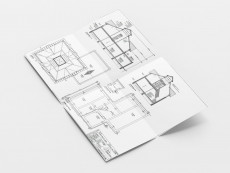 Bouwtekening A0 (84x118,8cm) - gevouwen