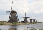 Vijf molens in Kinderdijk - Poster