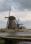 Rij molens in Kinderdijk - Poster