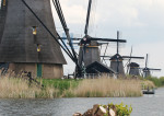 Rij molens in Kinderdijk - Poster